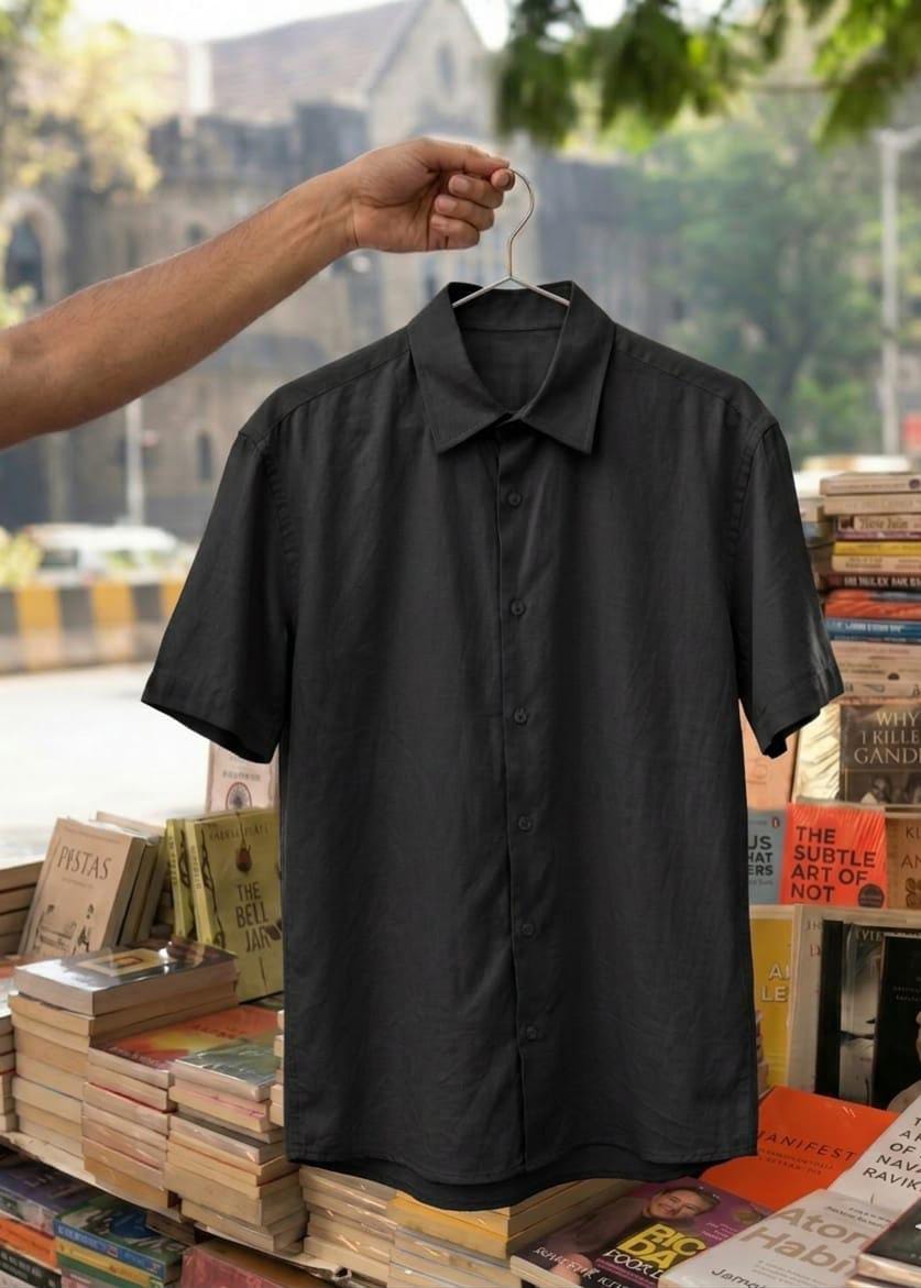 Midnight Drape-Unisex Oversized Shirt