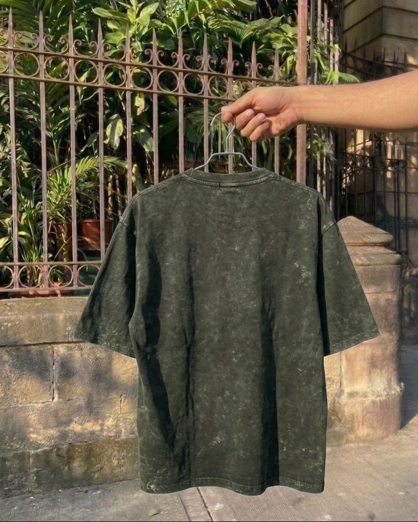 Stars Cannot Shine Without Darkness-Unisex Acid Washed Oversized Tee