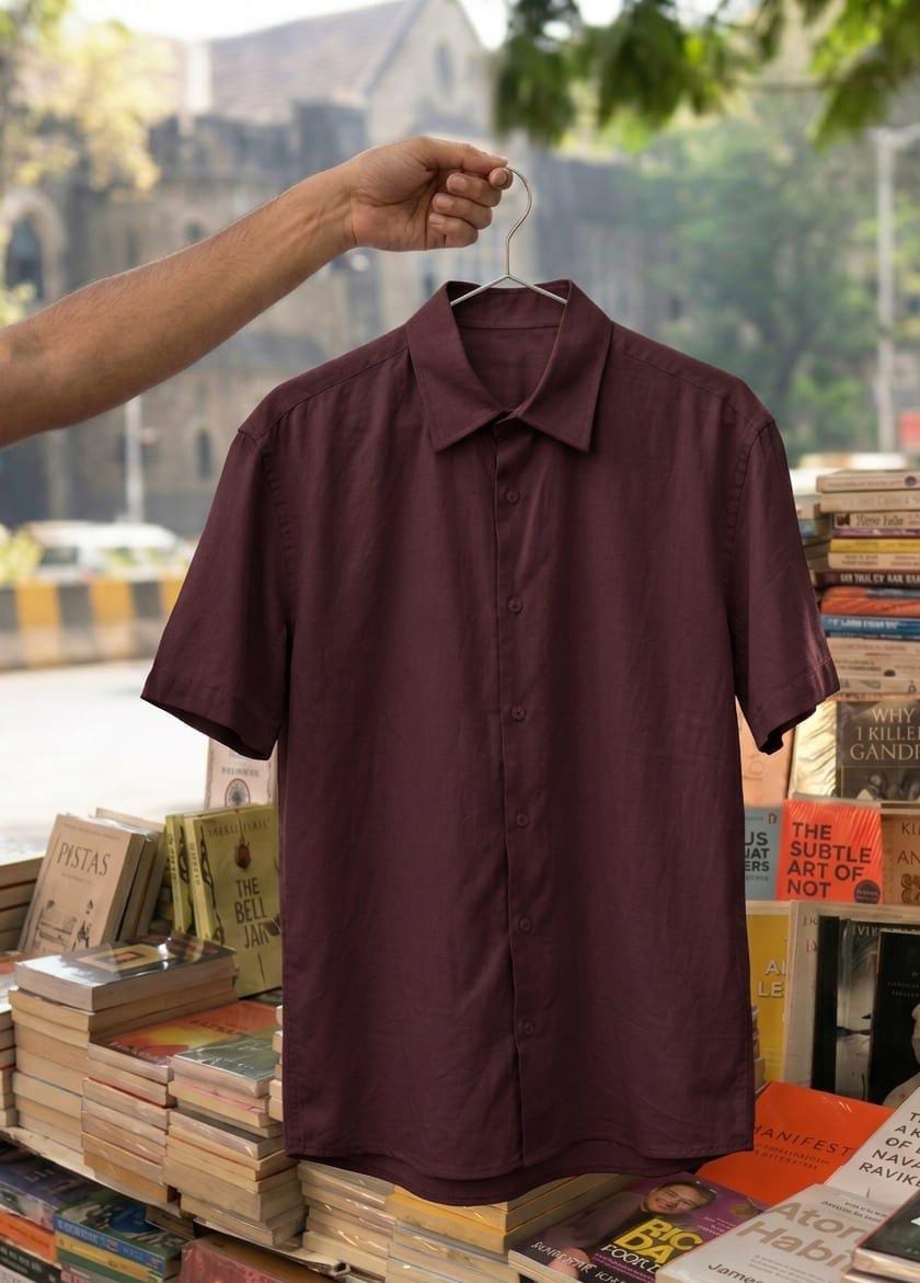 Rust Ember Drift-Unisex Oversized Shirt