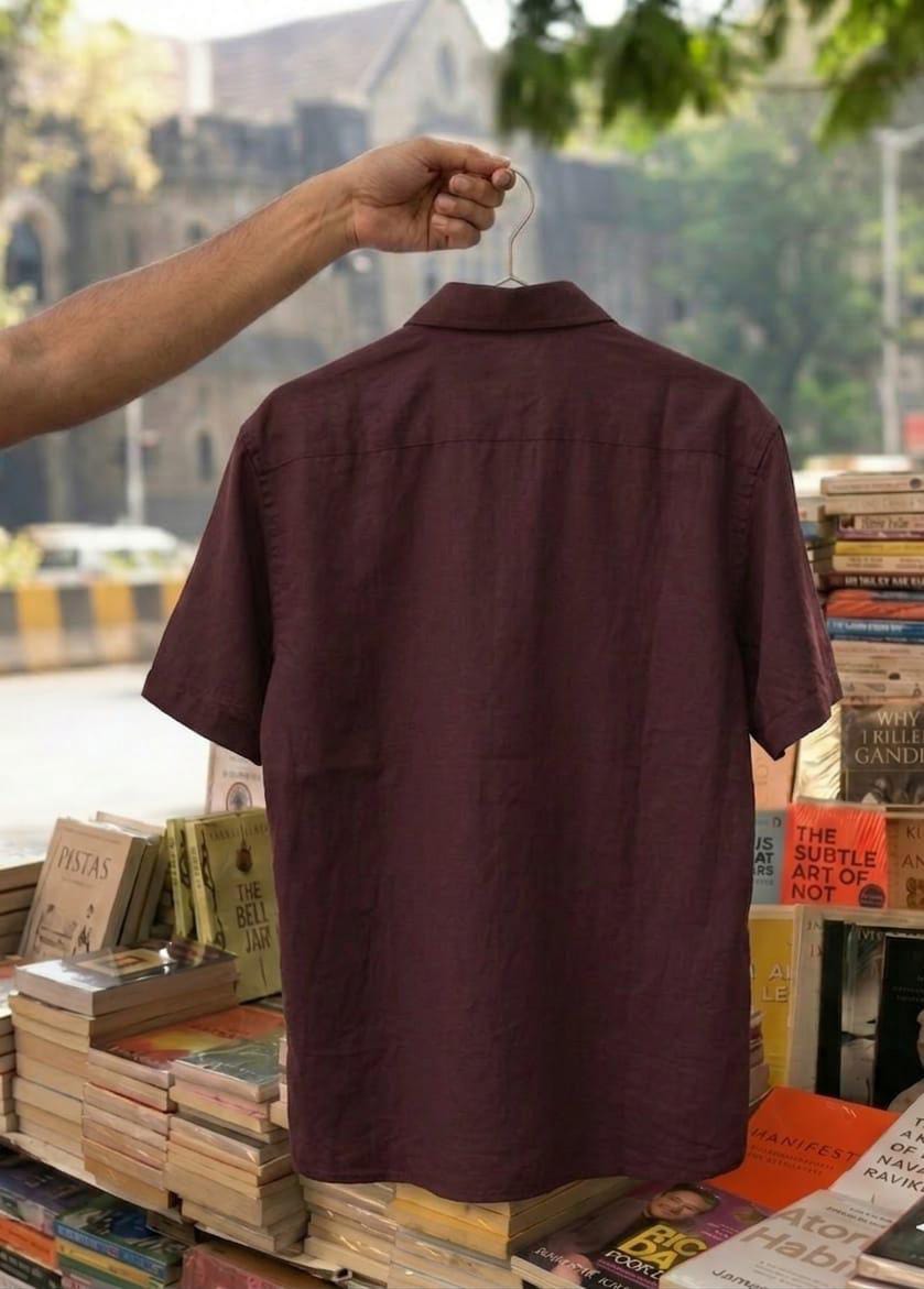 Rust Ember Drift-Unisex Oversized Shirt