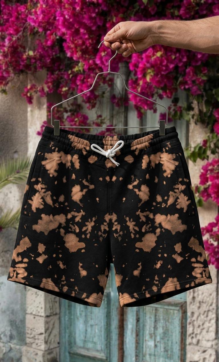 Shadow Ember-Unisex Tie Dye Shorts