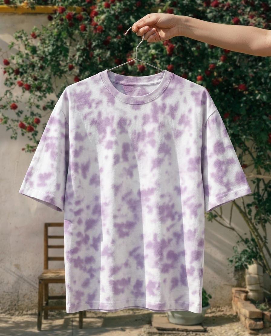 Dream Nebula-Unisex Tie Dye Oversized T-Shirt