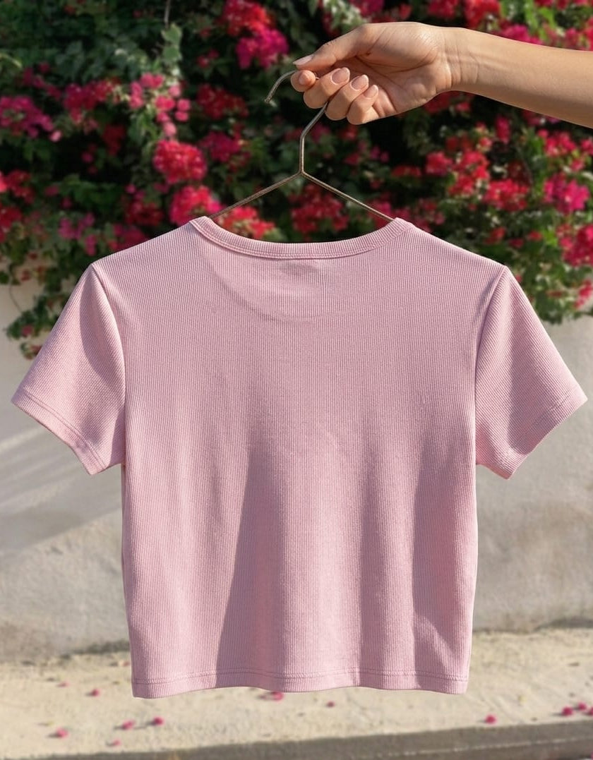 Rebel Glow Pink- Baby Tee