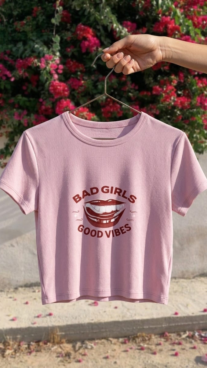 Rebel Glow Pink- Baby Tee